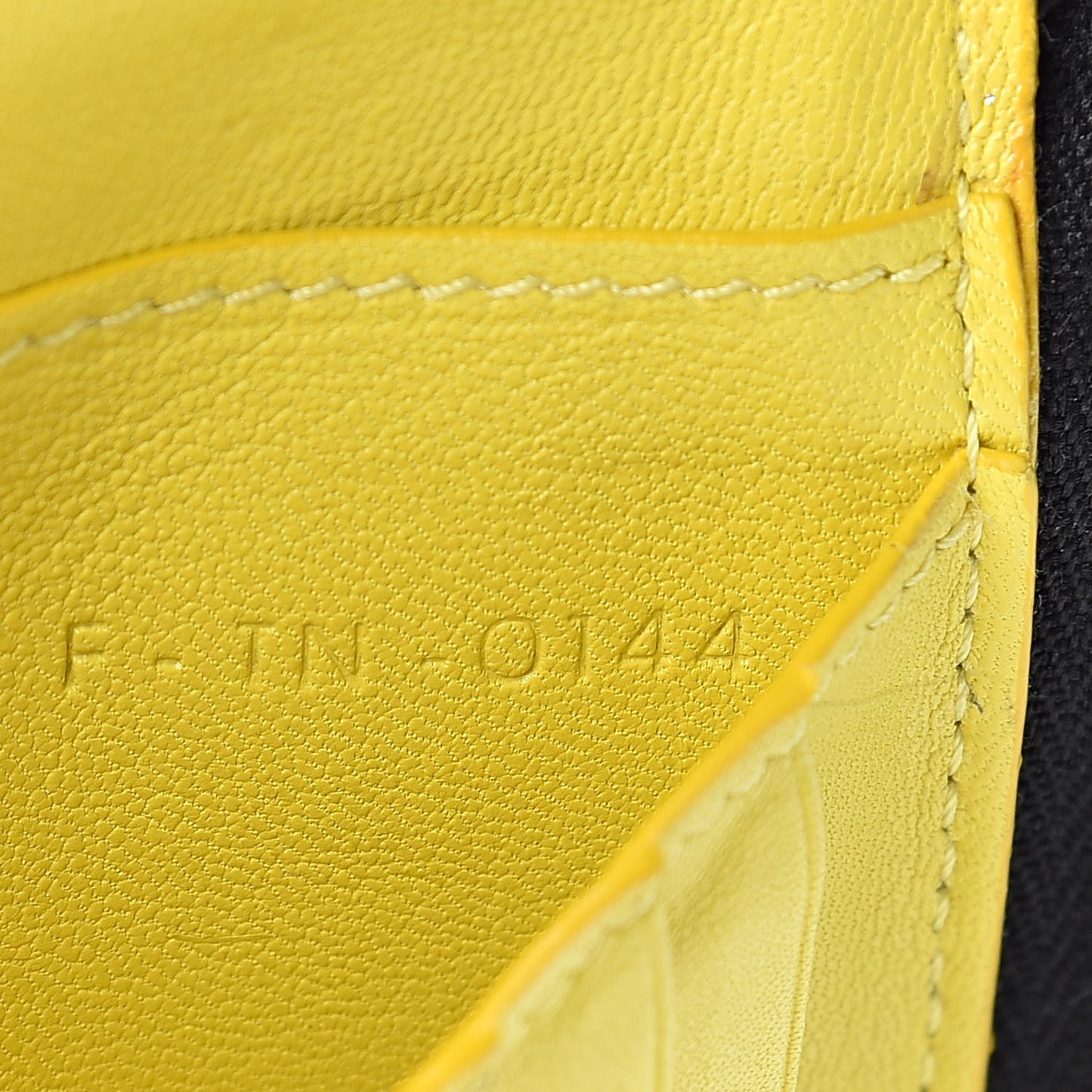 Drummed Calfskin Zip Around Multifunction Wallet Black Citron