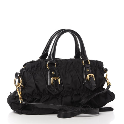 Prada Tessuto Nylon Gaufre Shopping Satchel Black 3 of 20