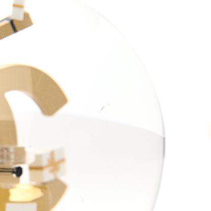 Chanel Glass CC Shopping Bag Snow Globe Gold 9 of 10