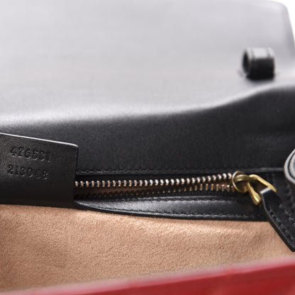 Gucci Calfskin Bamboo Trapuntata Queen Margaret Top Handle Bag Blue Agata Hibiscus Red Mystic White Sugar Pink 8 of 10