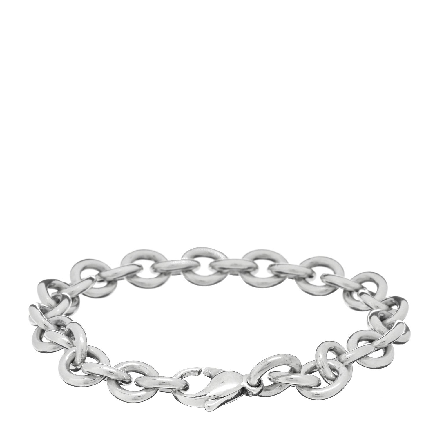 Tiffany Sterling Silver Round Chain Link Bracelet 2 of 3