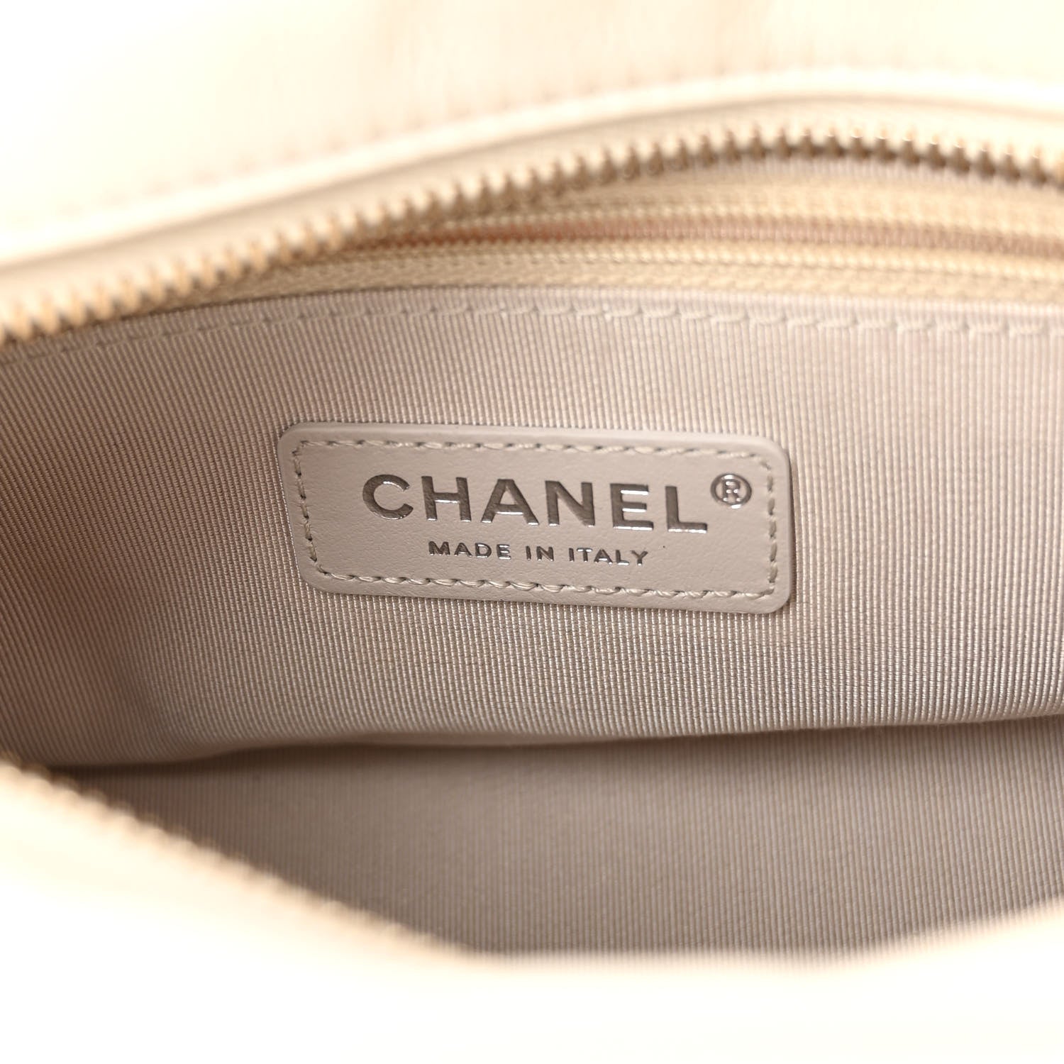 Chanel Tweed Calfskin Quilted Small Gabrielle Hobo Beige Ivory 6 of 9