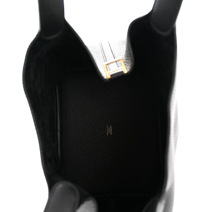 Hermes Taurillon Clemence Picotin Lock 22 MM Black 5 of 11