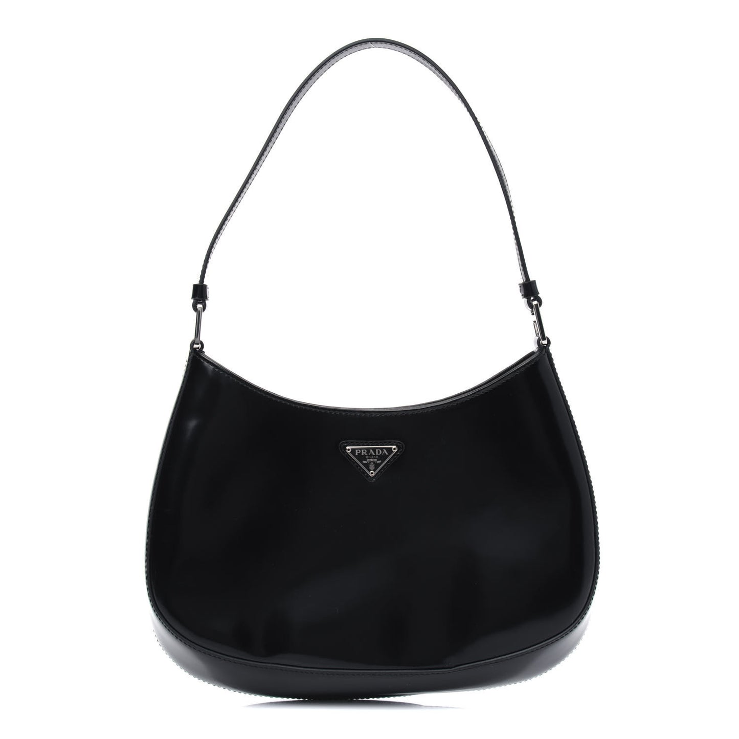 Spazzolato Cleo Shoulder Bag Black
