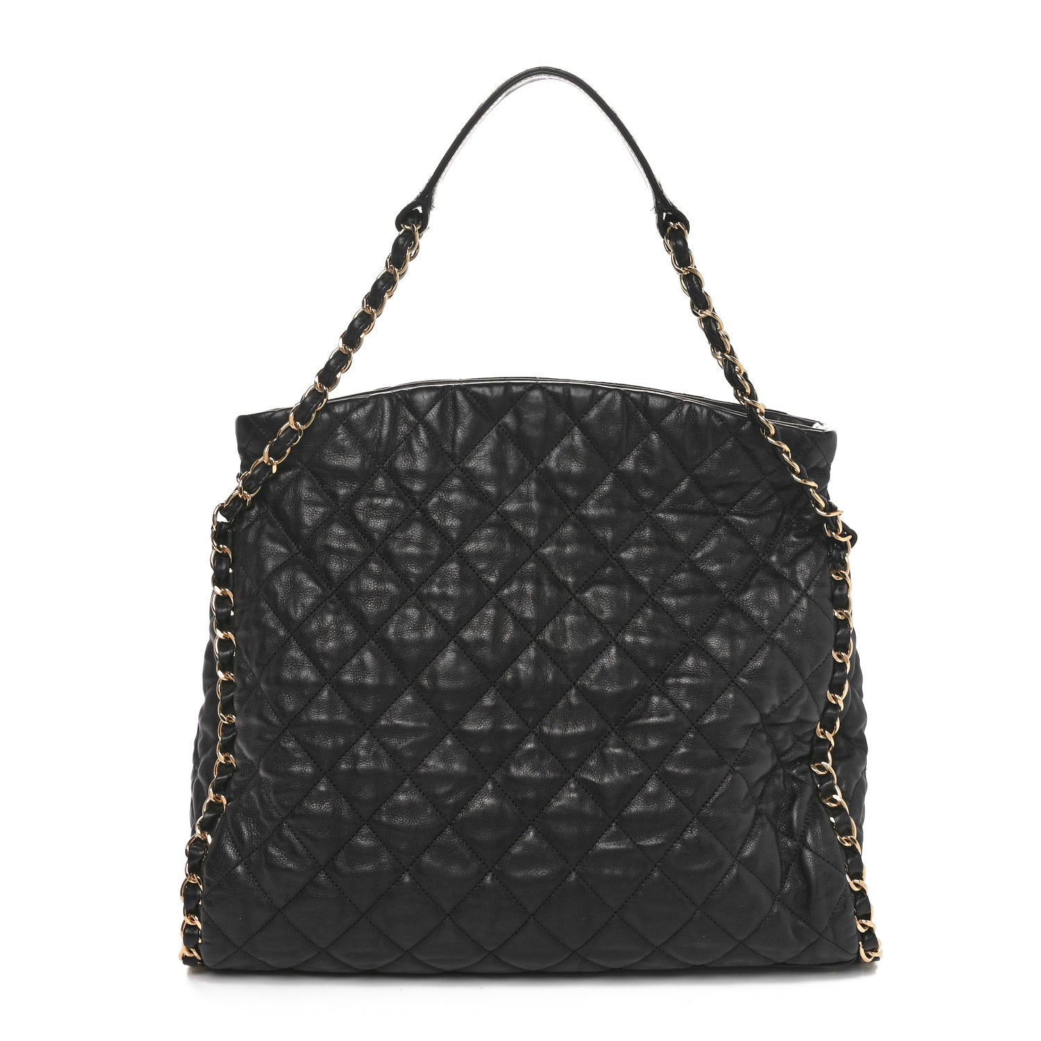 Chanel Calfskin Quilted Large Chain Me Hobo Black 1 of 10
