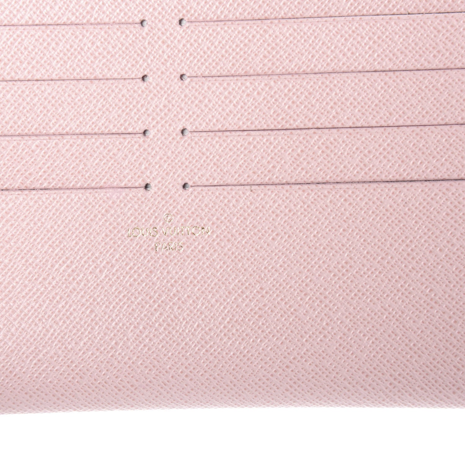Louis Vuitton Calfskin Felicie Card Holder Insert Rose Ballerine 5 of 6
