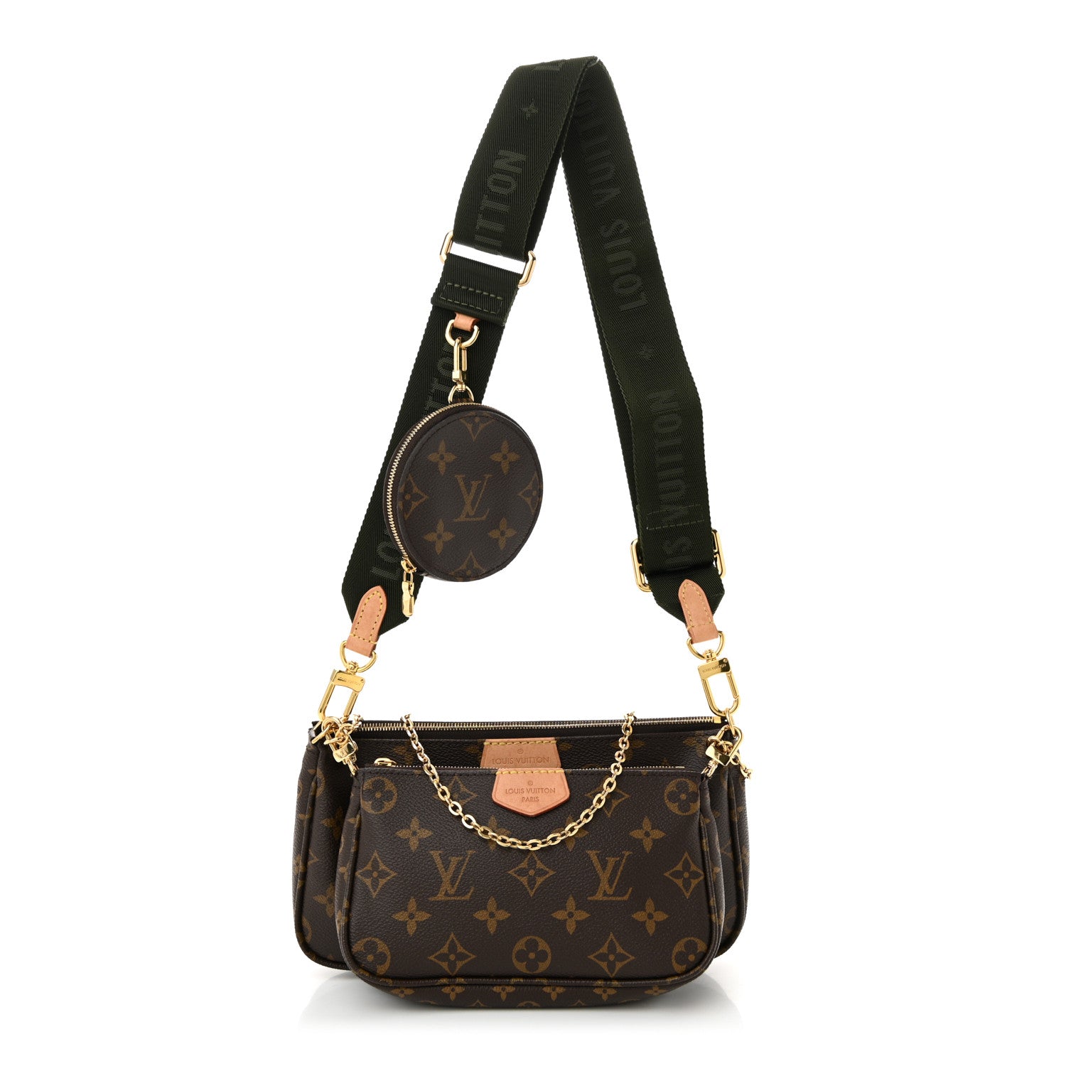 Louis Vuitton Monogram Multi Pochette Accessories Kaki 1 of 10