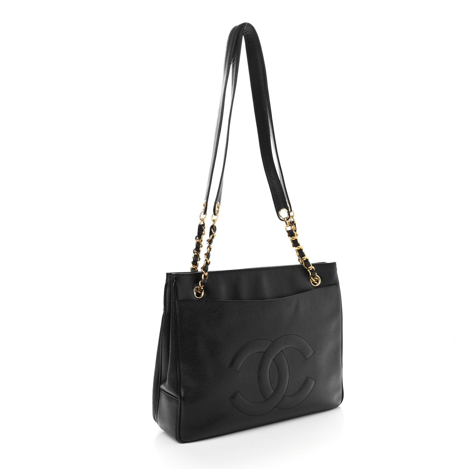 Chanel Caviar Flap Shoulder Bag Black 2 of 12