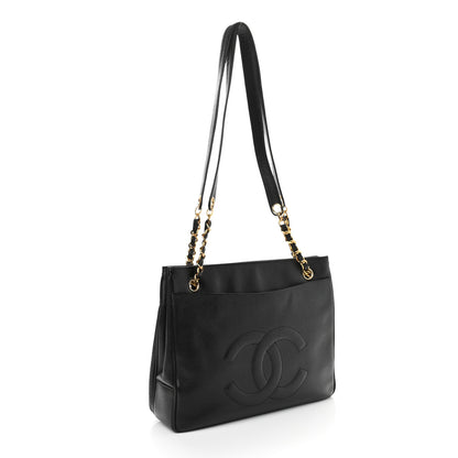 Chanel Caviar Flap Shoulder Bag Black 2 of 12
