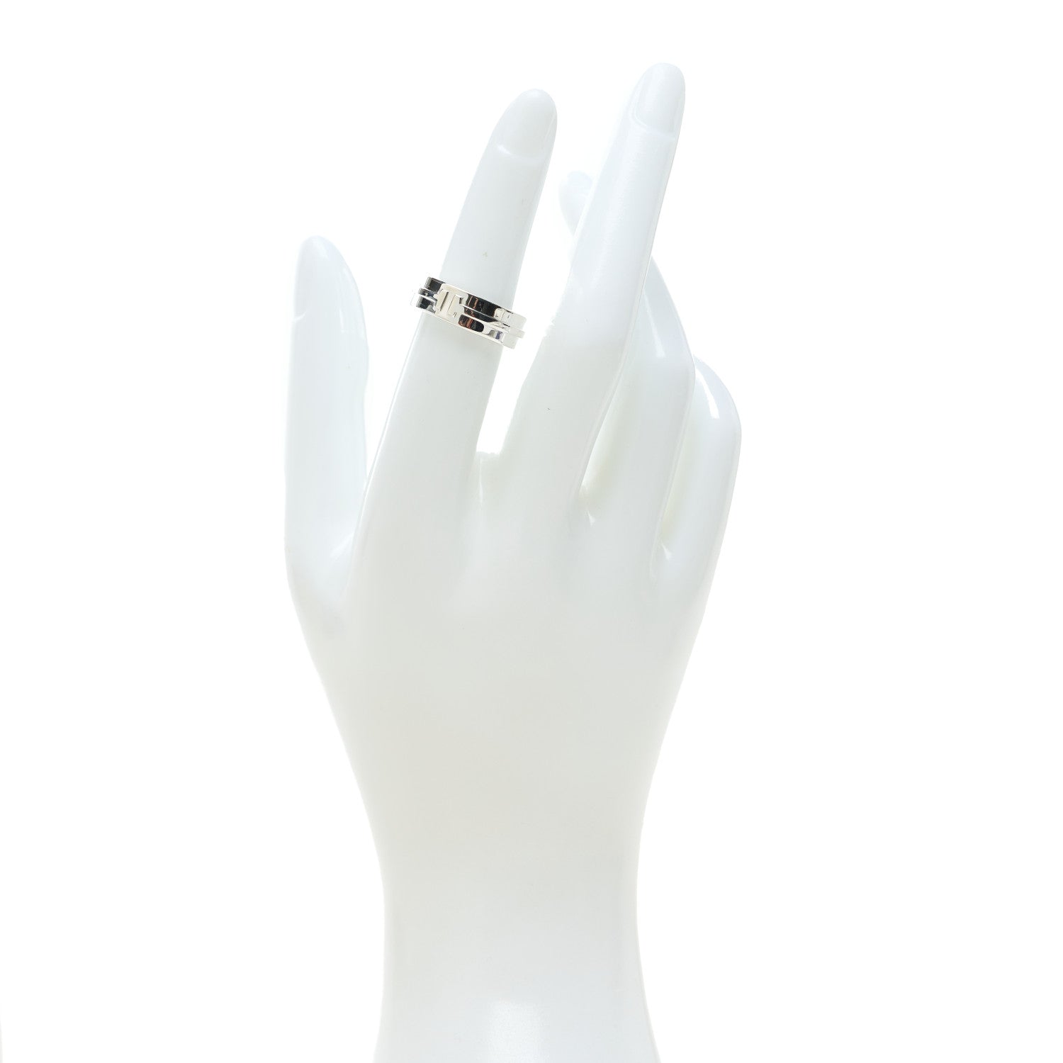 Tiffany Sterling Silver T Wide Ring 49 5 2 of 4