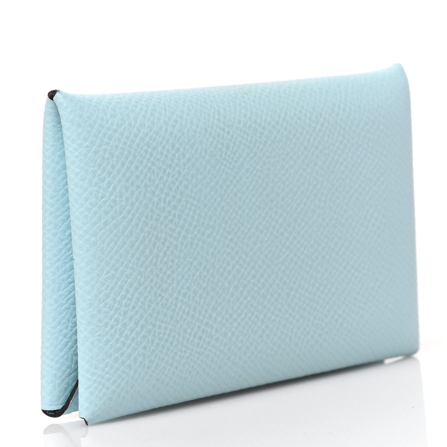 Epsom Calvi Card Case Bleu Zephyr