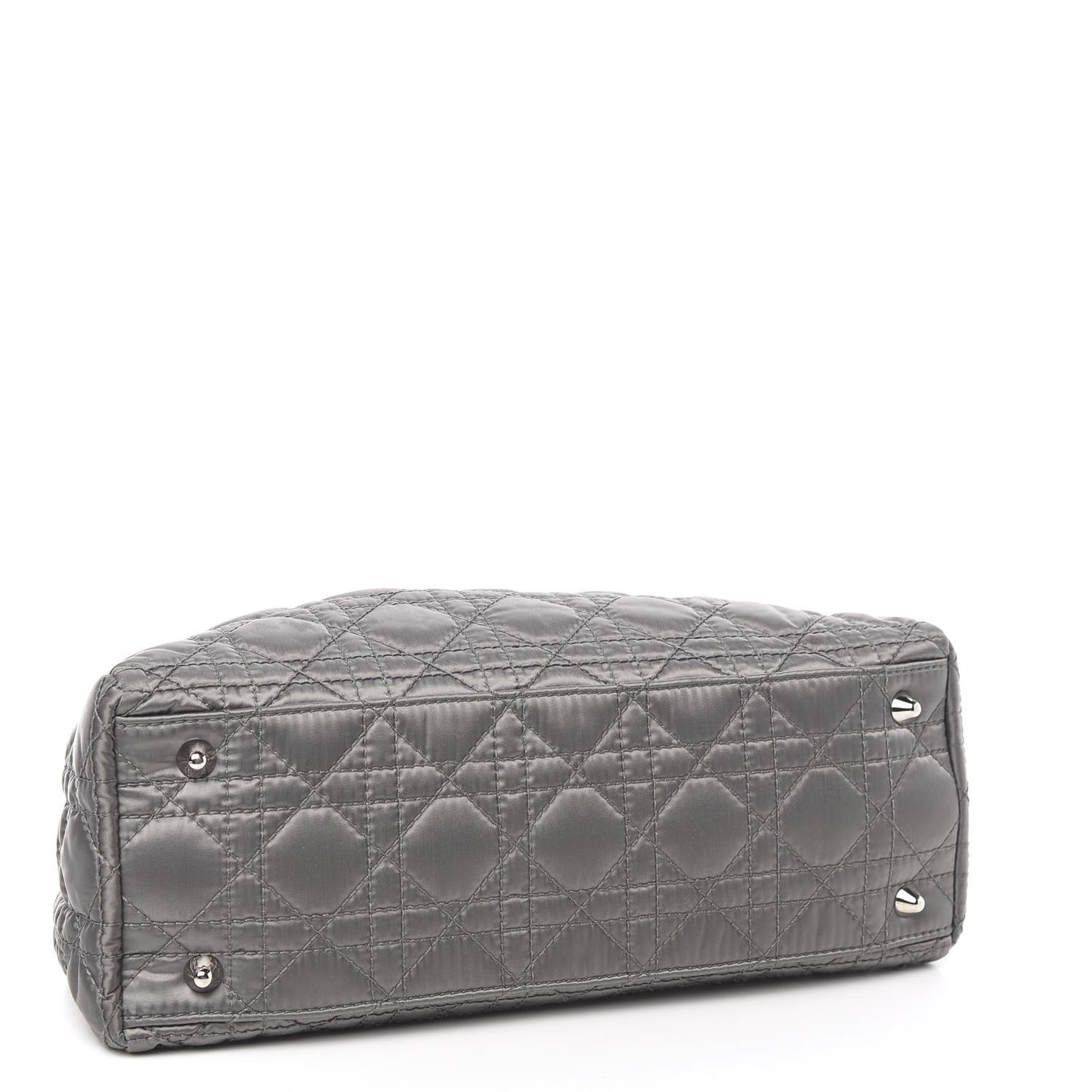 Nylon Cannage Medium Charming Lock Grey