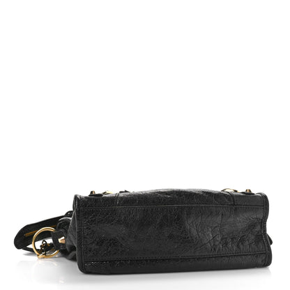 Balenciaga Agneau Classic Gold Hardware Mini City Black 4 of 9