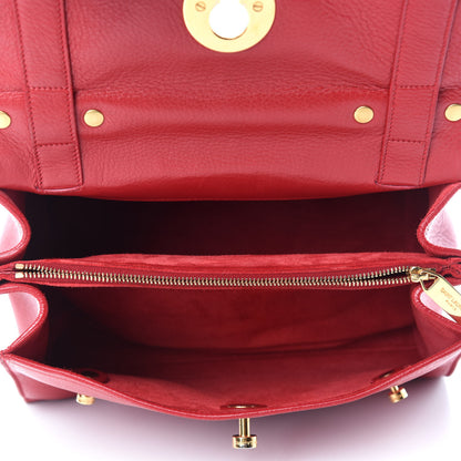 Saint Laurent Calfskin Canvas Small Muse Two Red 5 of 11