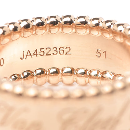 Van Cleef & Arpels 18K Yellow Gold Perlee Signature Ring 51 5.75 6 of 7