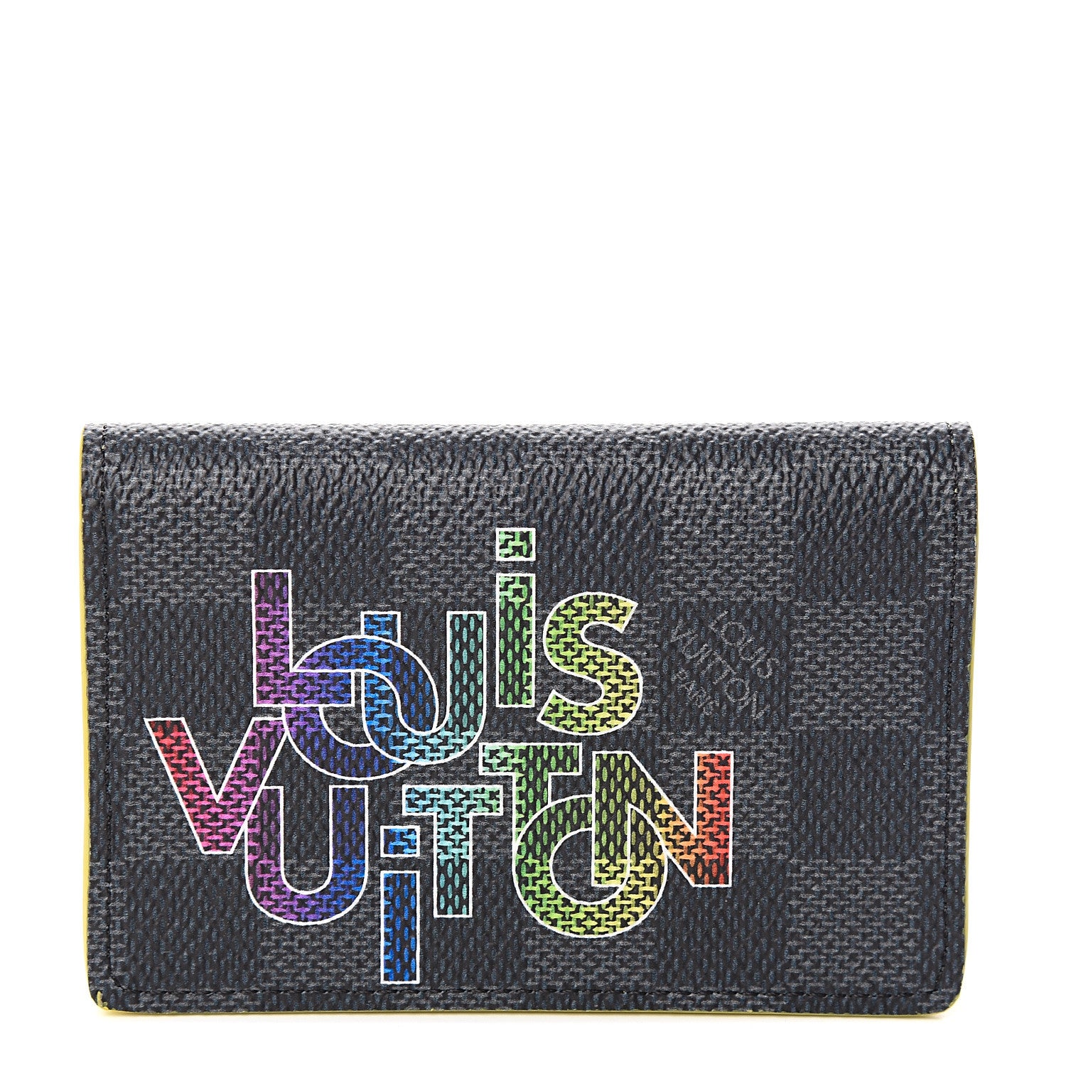 Louis Vuitton Damier Graphite Logo Pocket Organizer Yellow 1 of 7