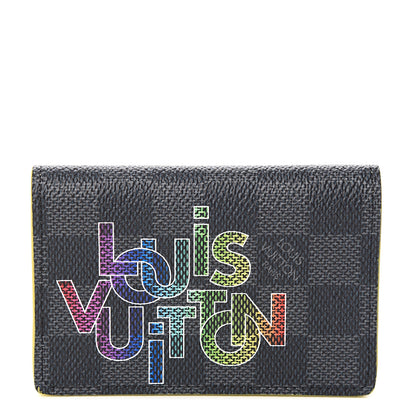 Louis Vuitton Damier Graphite Logo Pocket Organizer Yellow 1 of 7