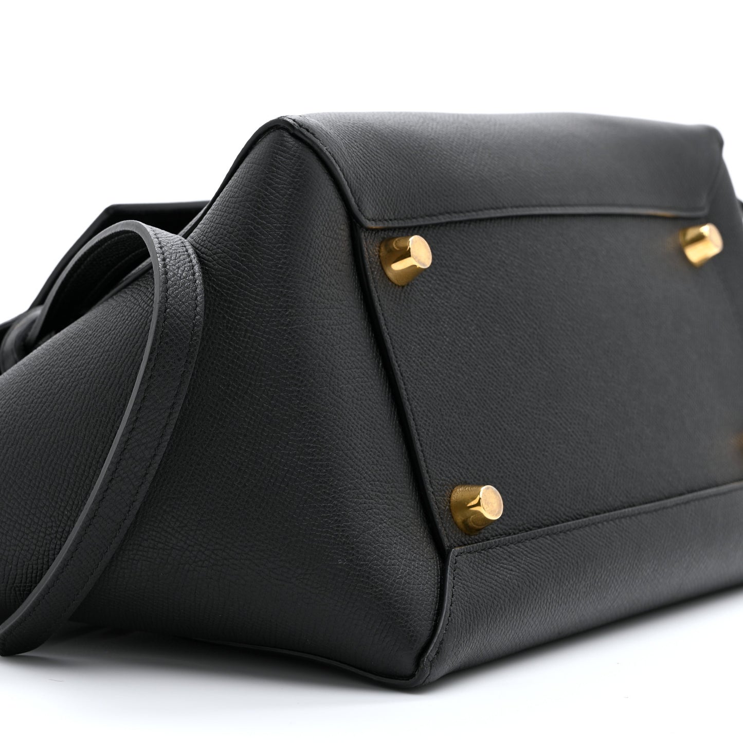 Grained Calfskin Mini Belt Bag Black