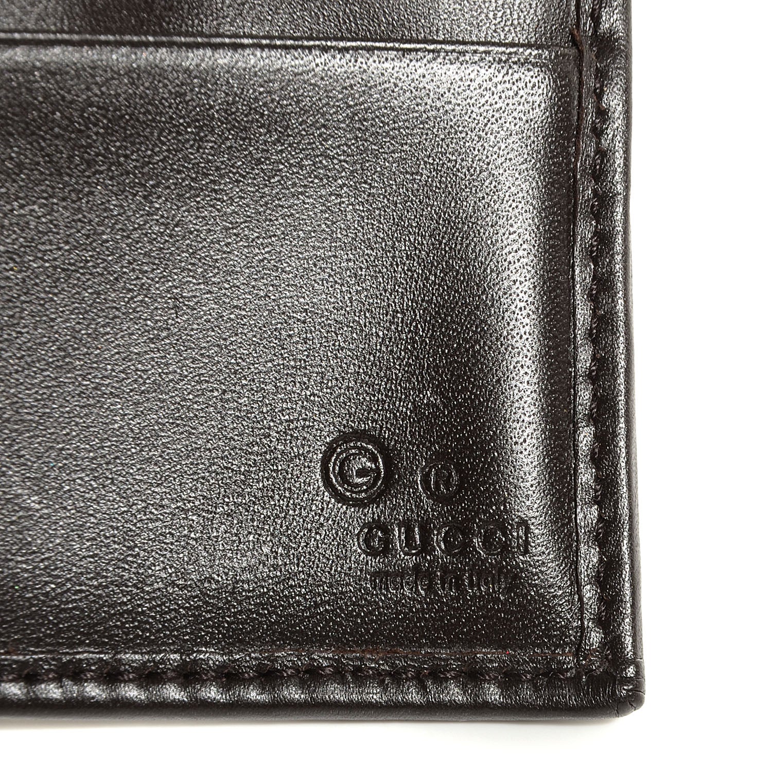 Gucci Monogram Denim Signature Continental Wallet Brown 6 of 8