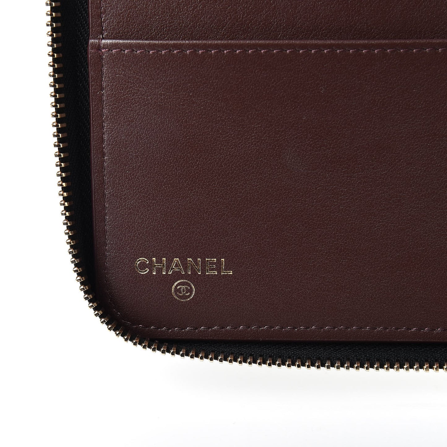 Caviar Quilted Zip Around Notebook Agenda Cover Black