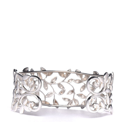 Tiffany Sterling Silver Paloma Picasso Olive Leaf Cuff Bracelet 3 of 5