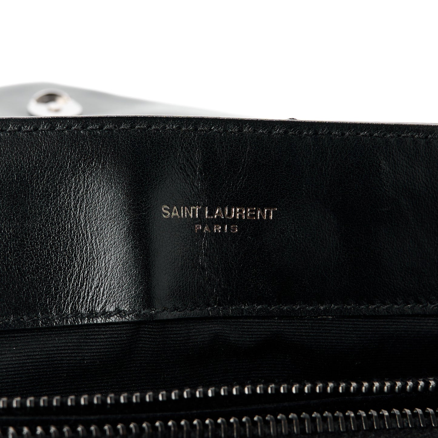 Calfskin Y Quilted Monogram Monochrome Medium Loulou Chain Satchel Black