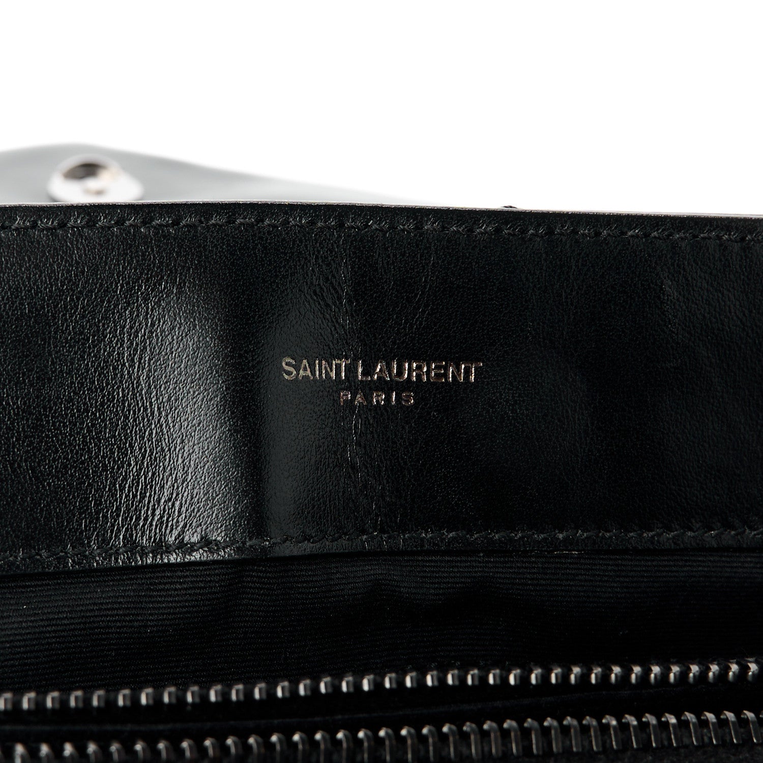 Saint Laurent Calfskin Y Quilted Monogram Monochrome Medium Loulou Chain Satchel Black 6 of 13