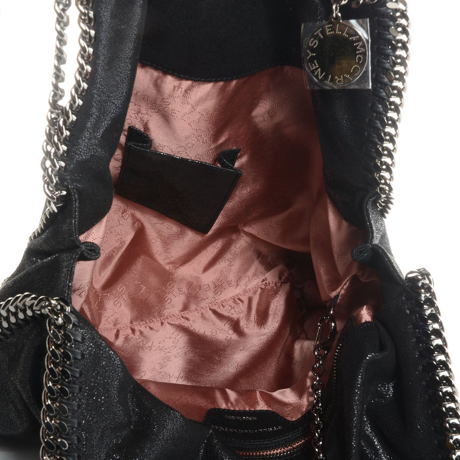 Stella McCartney Faux Leather Shaggy Deer Big Falabella Black 6 of 10
