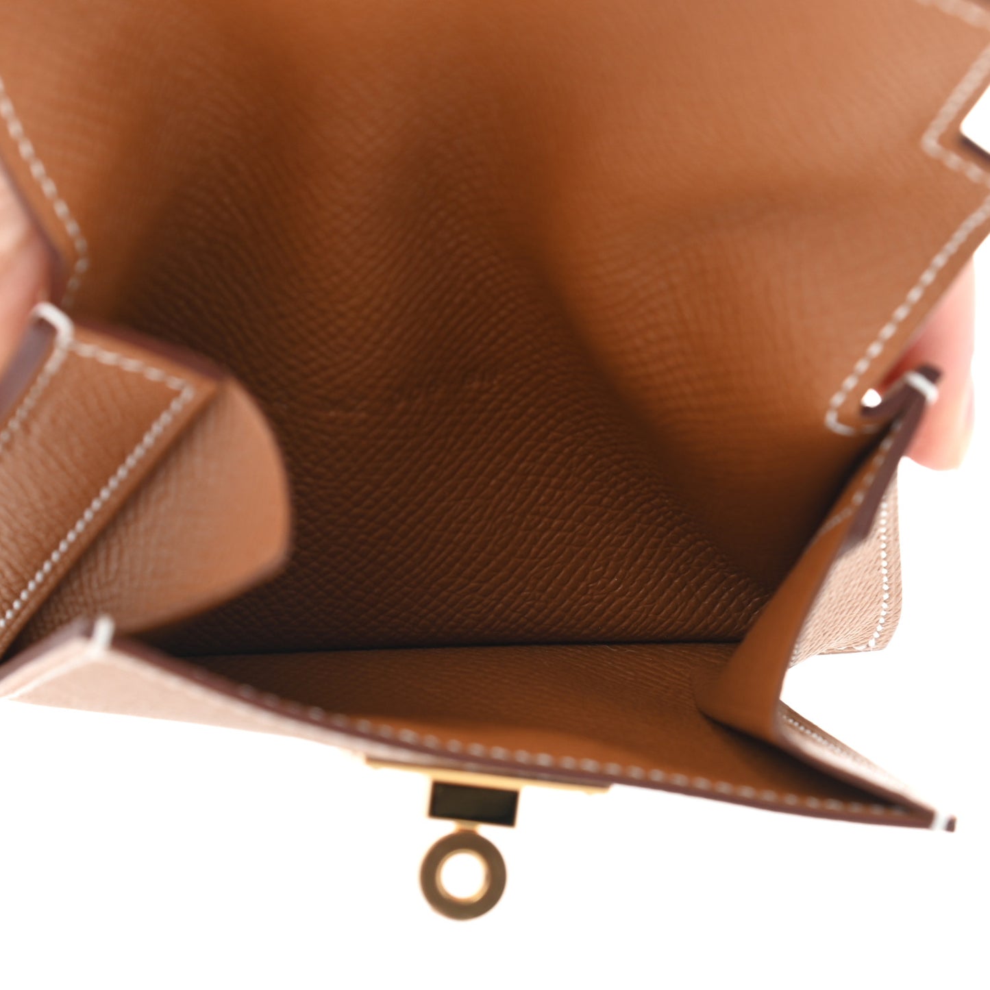 Epsom Kelly Pocket Compact Wallet Gold