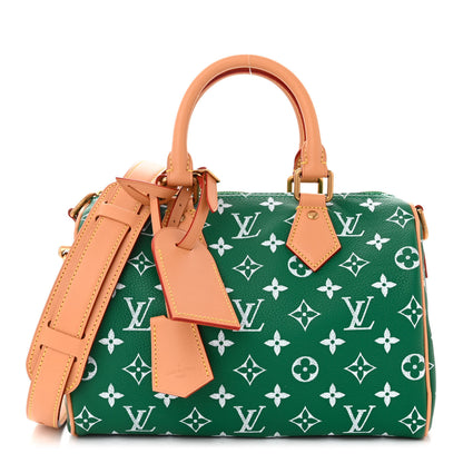 Louis Vuitton Calfskin Monogram Speedy P9 Bandouliere 25 Green 1 of 11