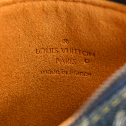 Louis Vuitton Monogram Denim Pochette Speedy PM Key Holder Blue 6 of 9