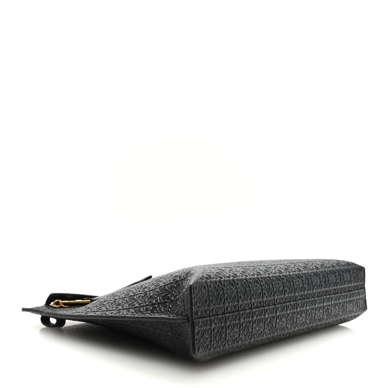 Loewe Calfskin Embossed Repeat T Pouch Black 4 of 6