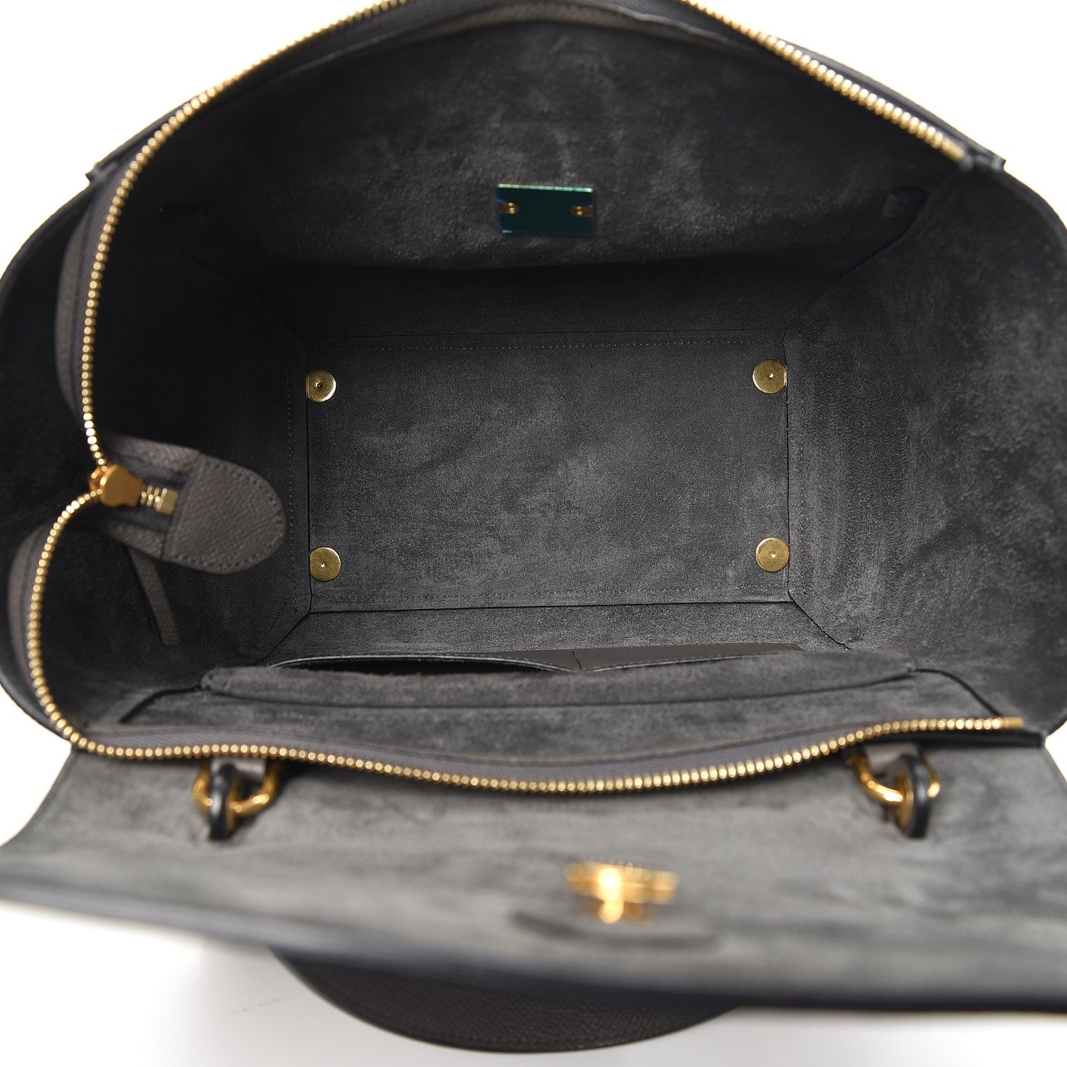 Celine Grained Calfskin Mini Belt Bag Grey 5 of 11