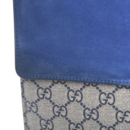 Gucci GG Supreme Monogram Blooms Medium Dionysus Shoulder Bag Beige Navy Vintage Blue 12 of 15