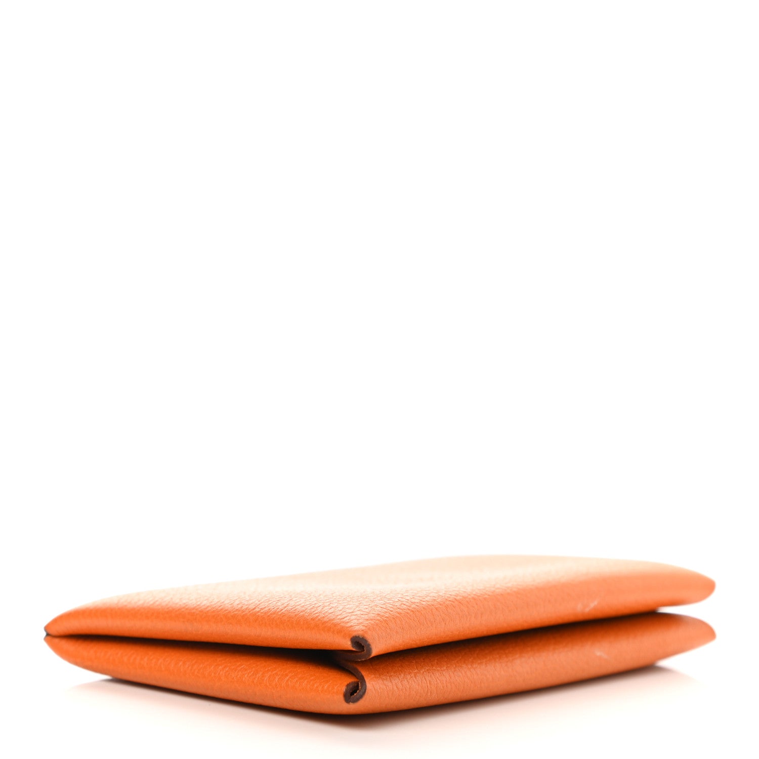 Hermes Evercolor Calvi Card Case Orange 4 of 9