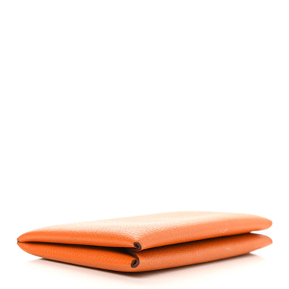 Hermes Evercolor Calvi Card Case Orange 4 of 9
