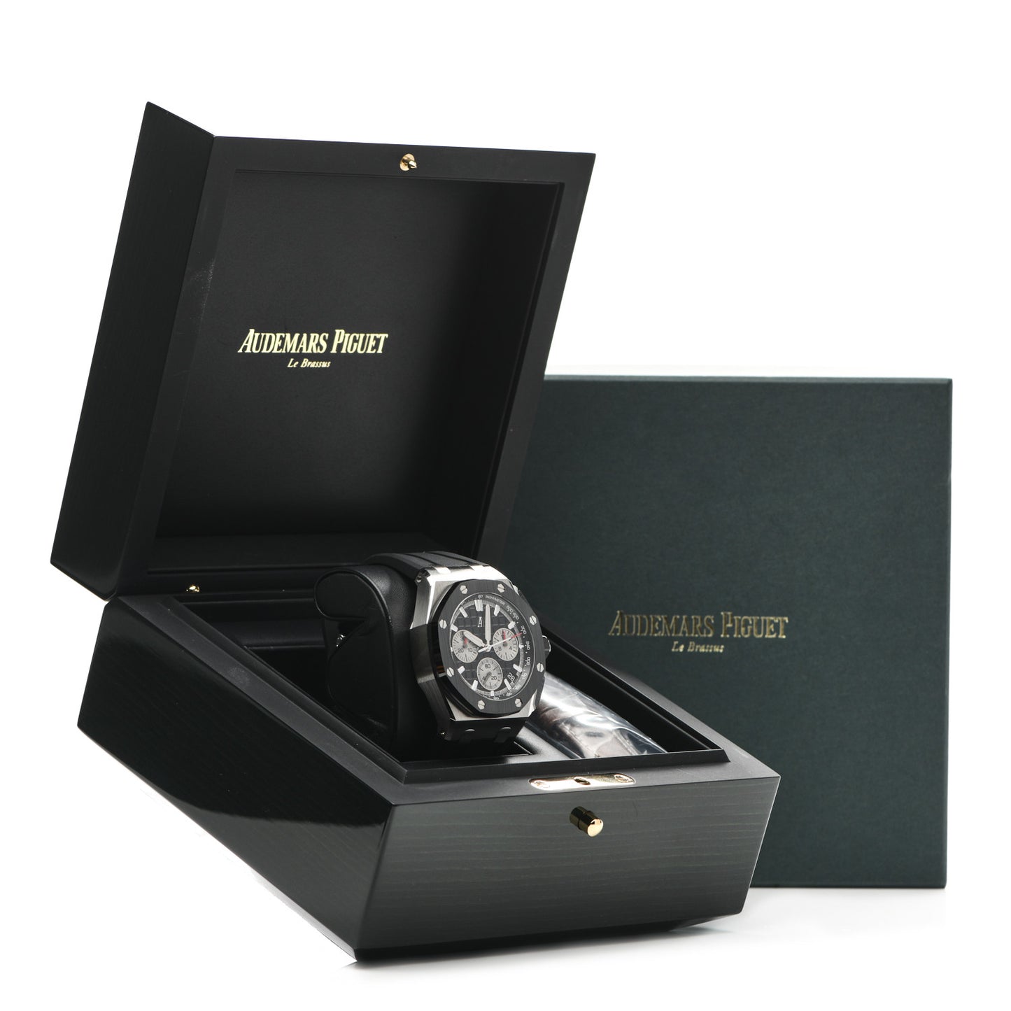 Stainless Steel Ceramic Rubber 43mm Royal Oak Offshore Chronograph Automatic Watch Black 26420SO.OO.A002CA.01