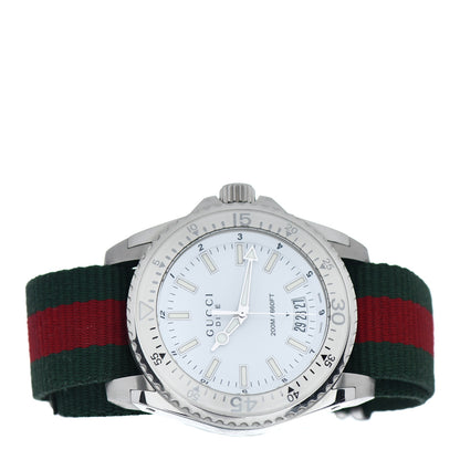 Gucci Stainless Steel Nylon 45mm Dive Quartz Watch 2 of 5