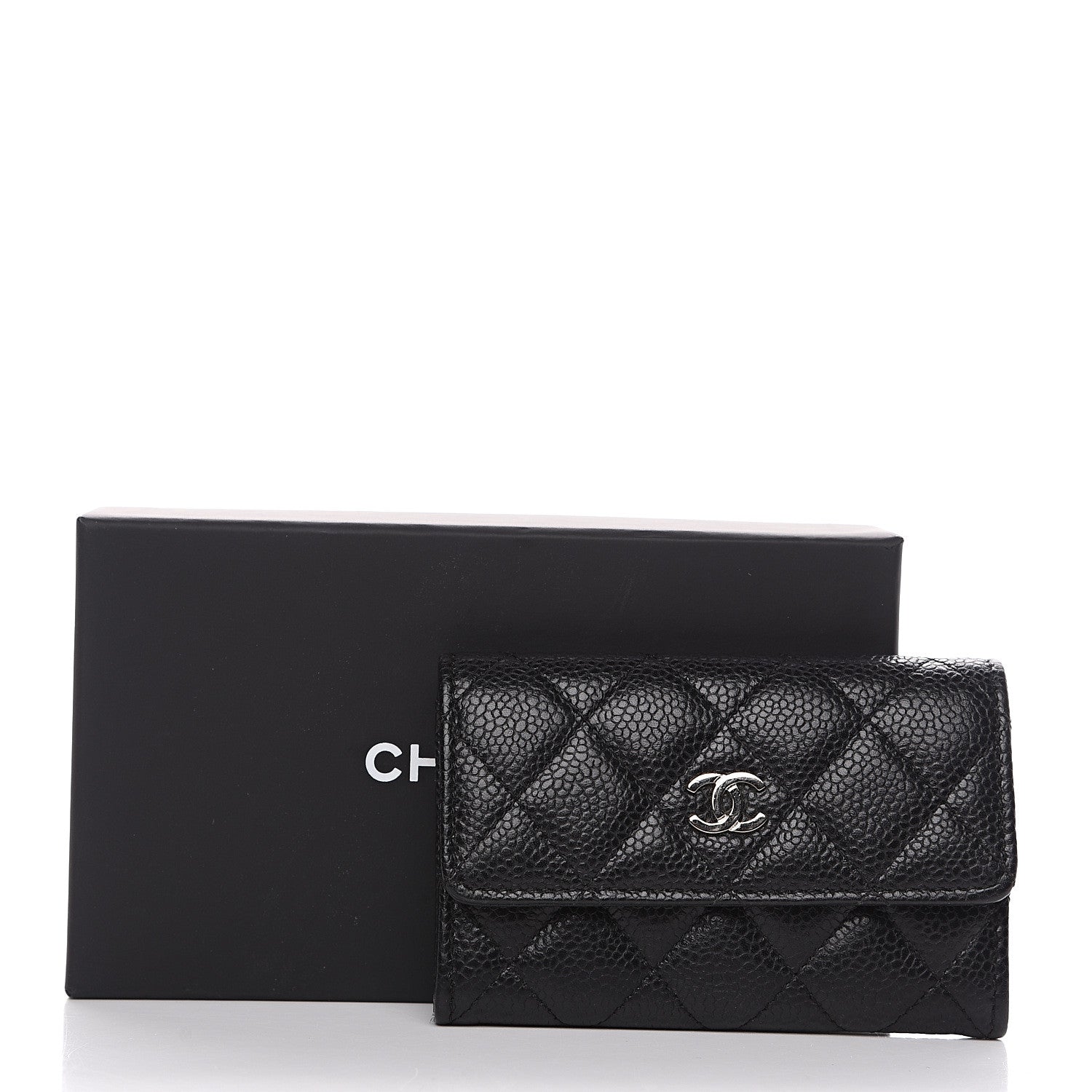 Chanel Caviar Quilted Flap Card Holder Black 9 of 9