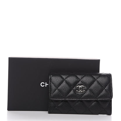 Chanel Caviar Quilted Flap Card Holder Black 9 of 9