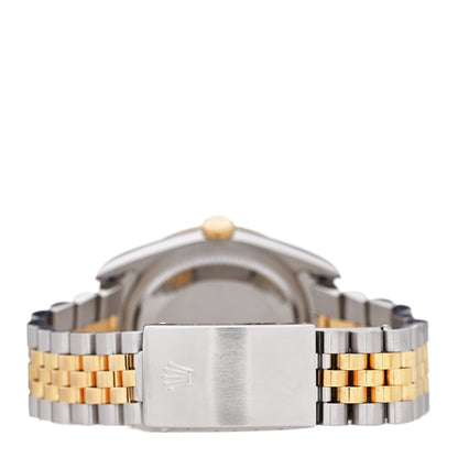 Rolex Stainless Steel 18K Yellow Gold Diamond 36mm Oyster Perpetual Datejust Watch Champagne 16233 3 of 4