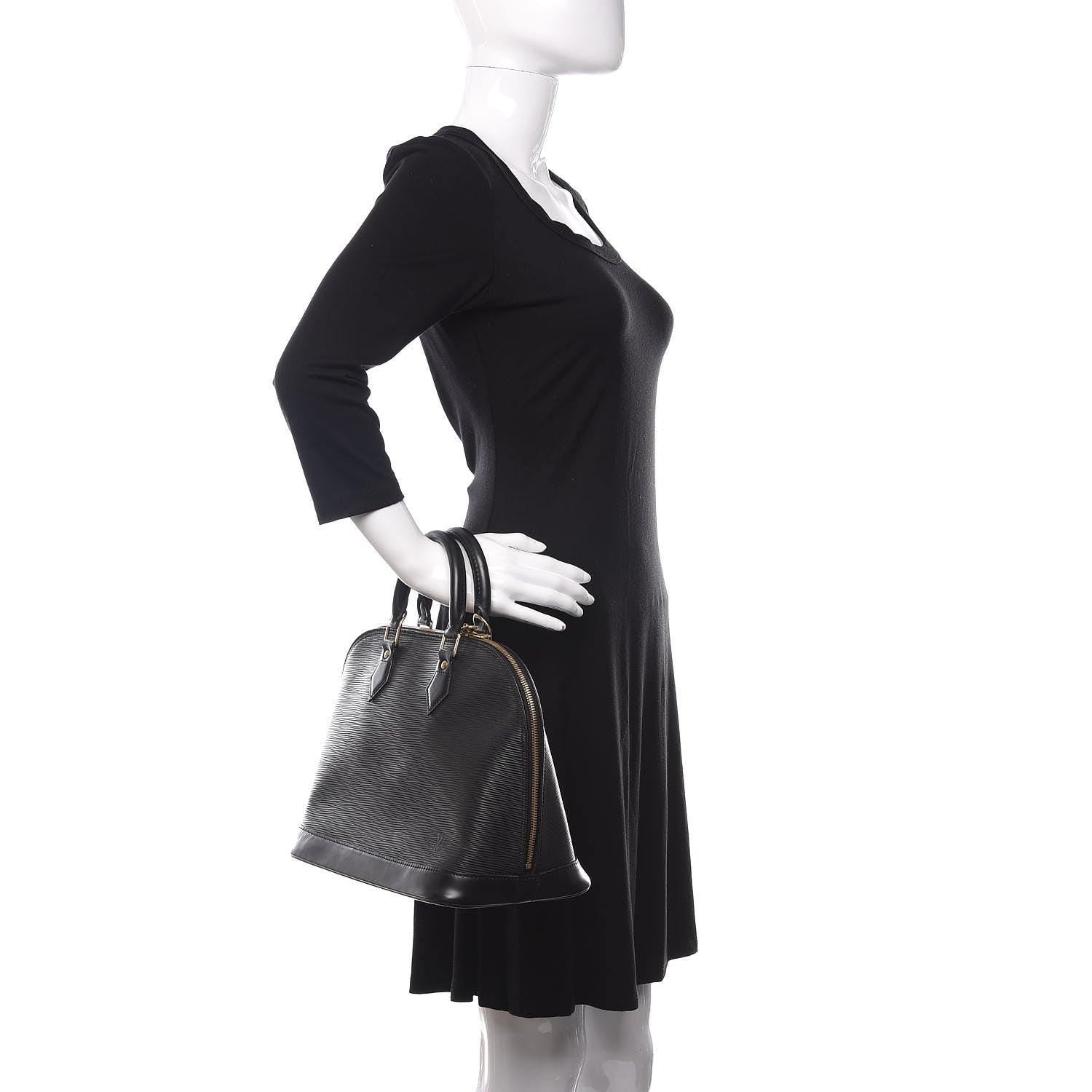Louis Vuitton Epi Alma PM Black 2 of 10