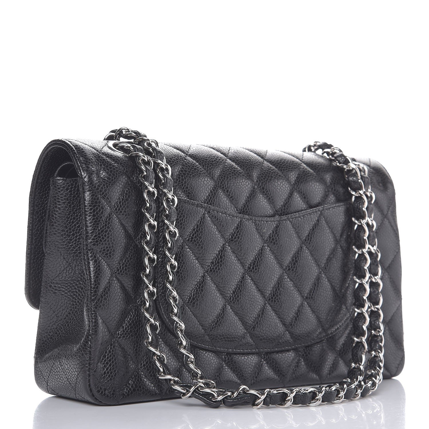 Chanel Caviar Quilted Medium Double Flap Black 4 of 13