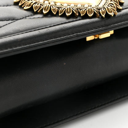 Dolce & Gabbana Calfskin Medium Devotion Crossbody Bag Black 11 of 13