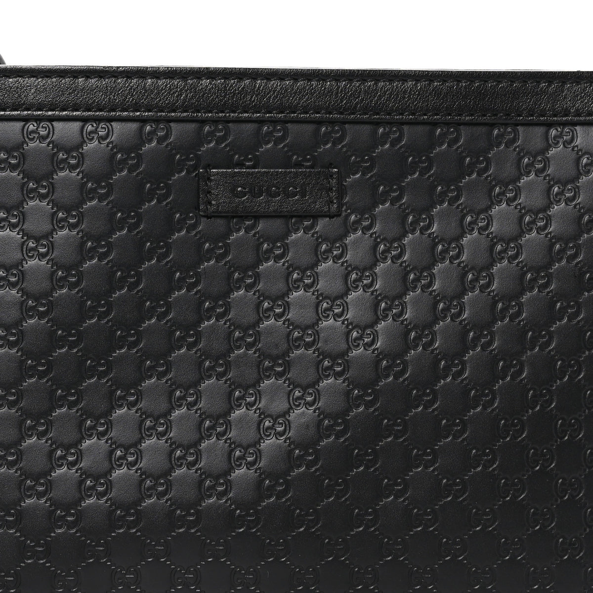 Microguccissima Flat Crossbody Black