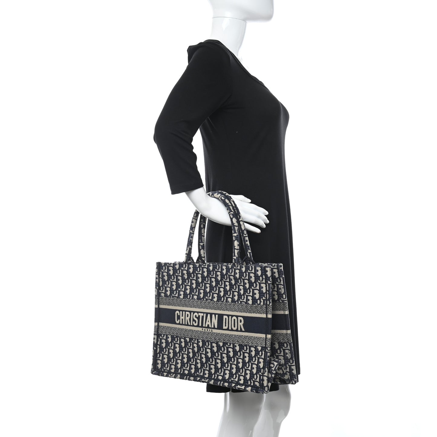 Oblique Medium Book Tote Blue Multicolor