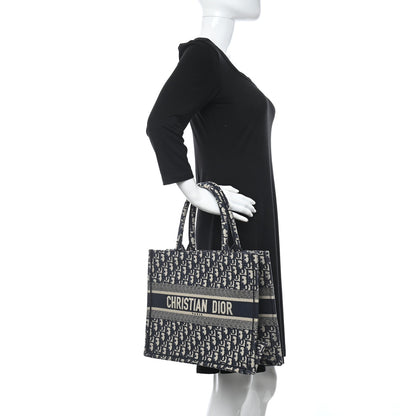 Christian Dior Oblique Medium Book Tote Blue Multicolor 2 of 9