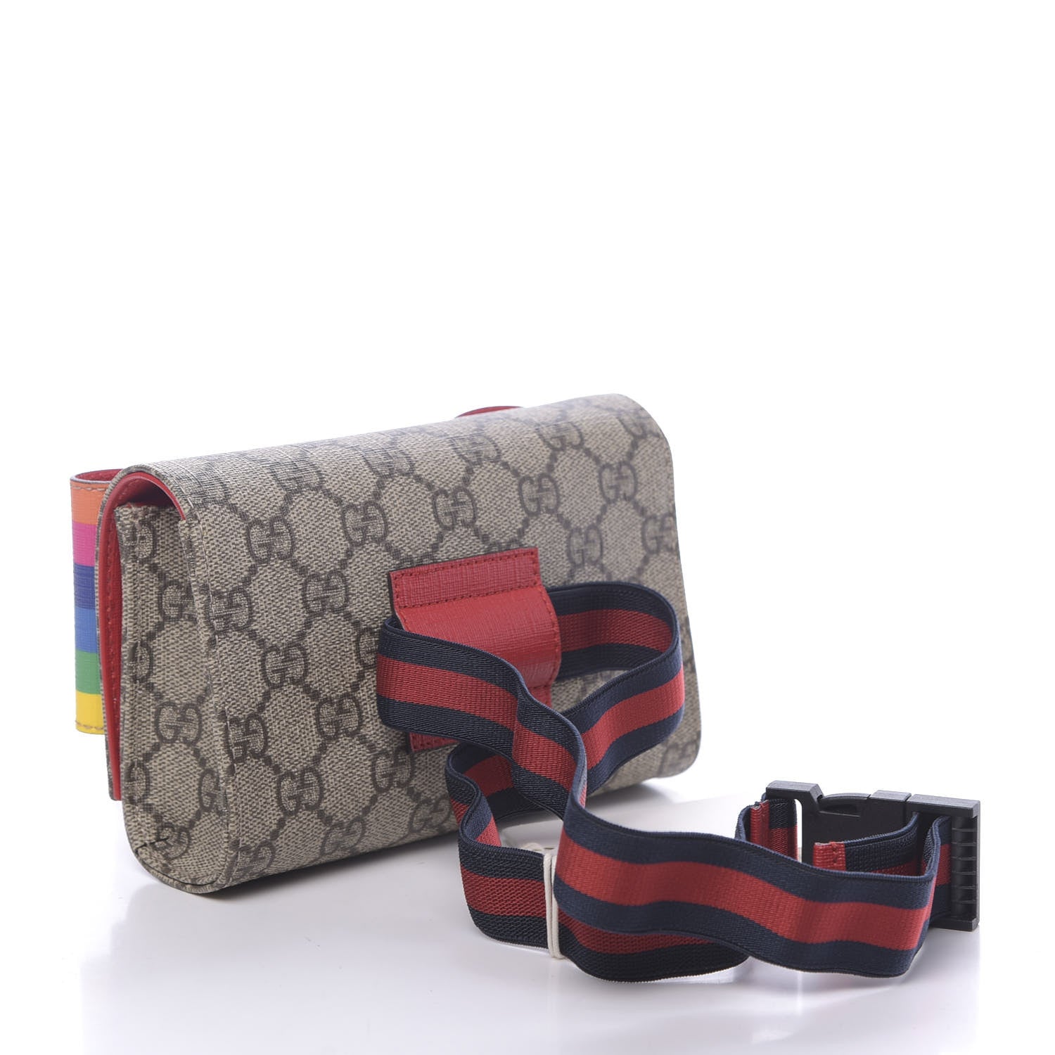 Gucci GG Supreme Monogram Childrens Rainbow Butterfly Belt Bag 3 of 10