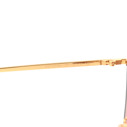 Gucci Square Frame GG0437SA Sunglasses Gold 6 of 8