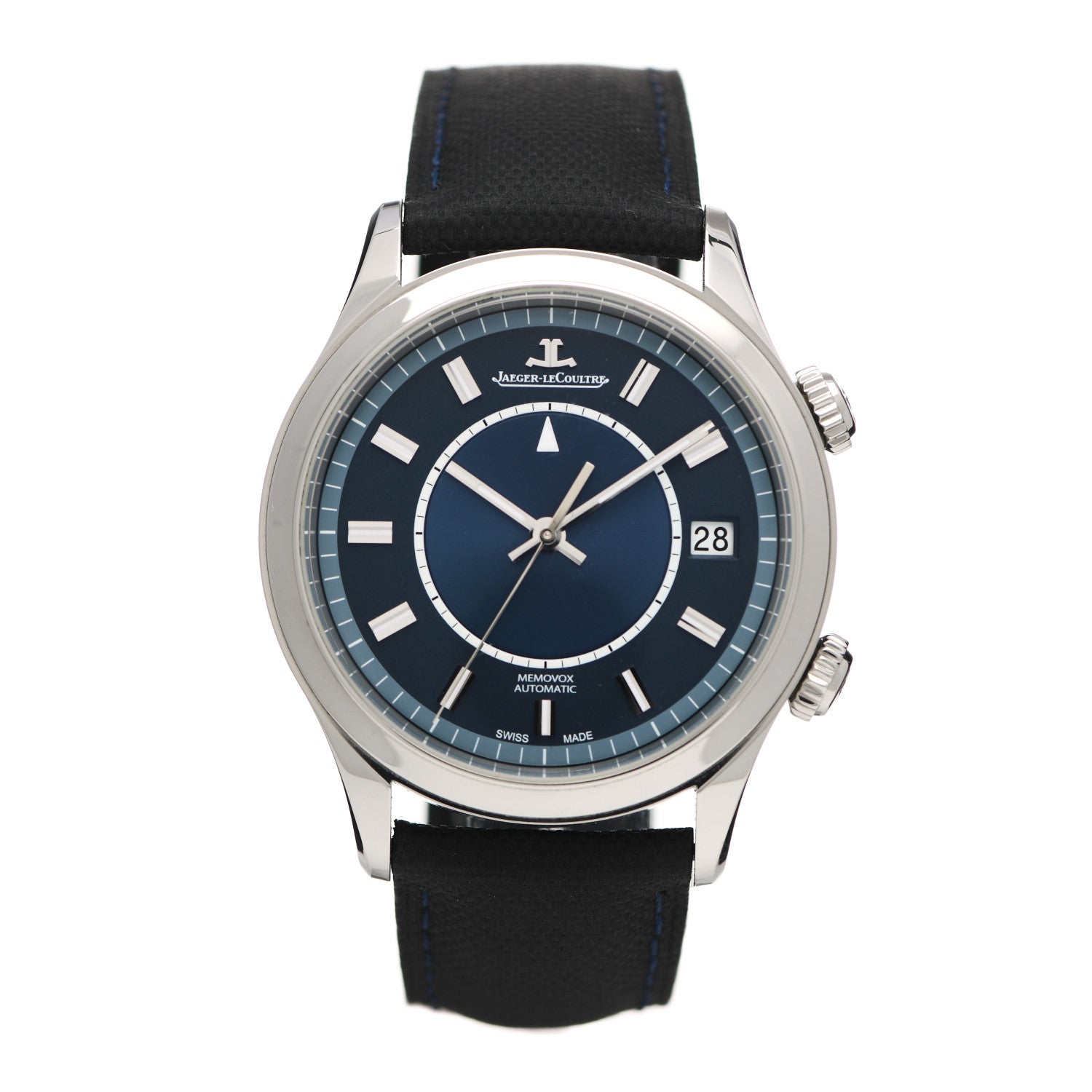 Jaeger-LeCoultre Stainless Steel 40mm Master Memovox Limited Edition Automatic Watch Blue Q141848J 1 of 5